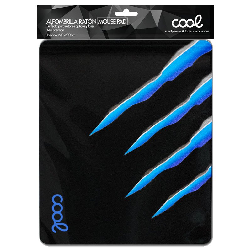 Tapis de souris de jeu bleu COOL