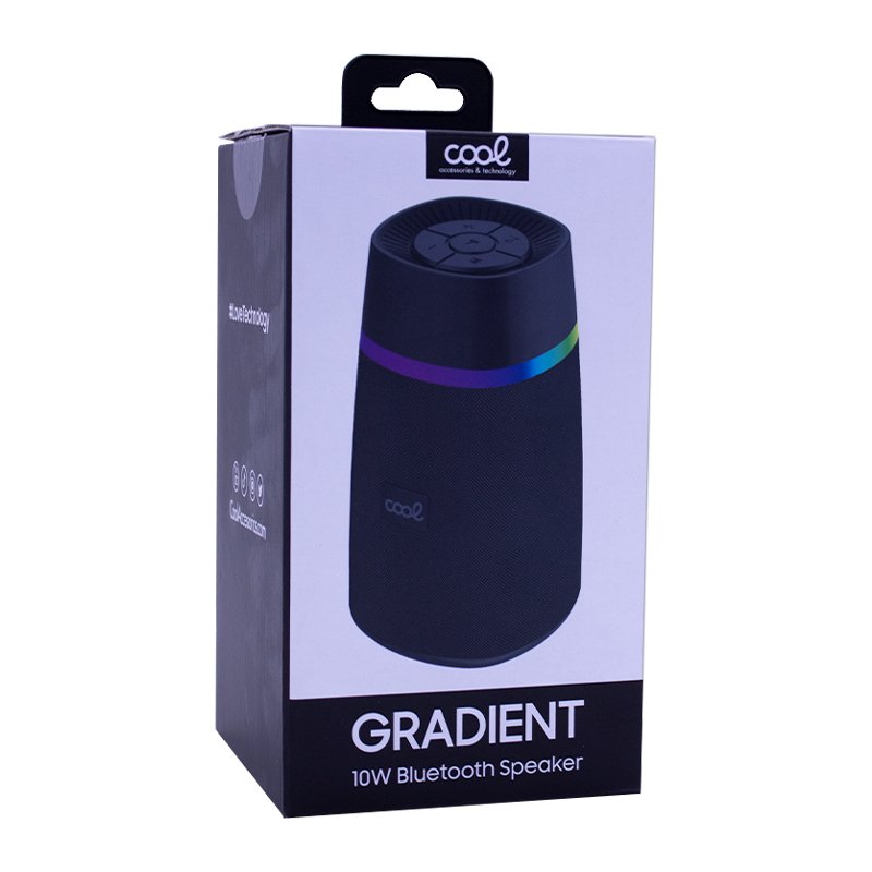 Enceinte Bluetooth universelle Cool 10 W Gradient TWS Noir