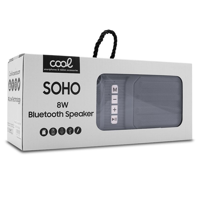 Enceinte musicale Bluetooth universelle Cool (8 W) Soho Grey