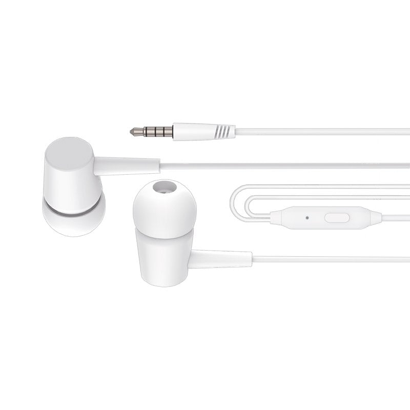 Casque stéréo COOL Bear 3,5 mm avec microphone blanc