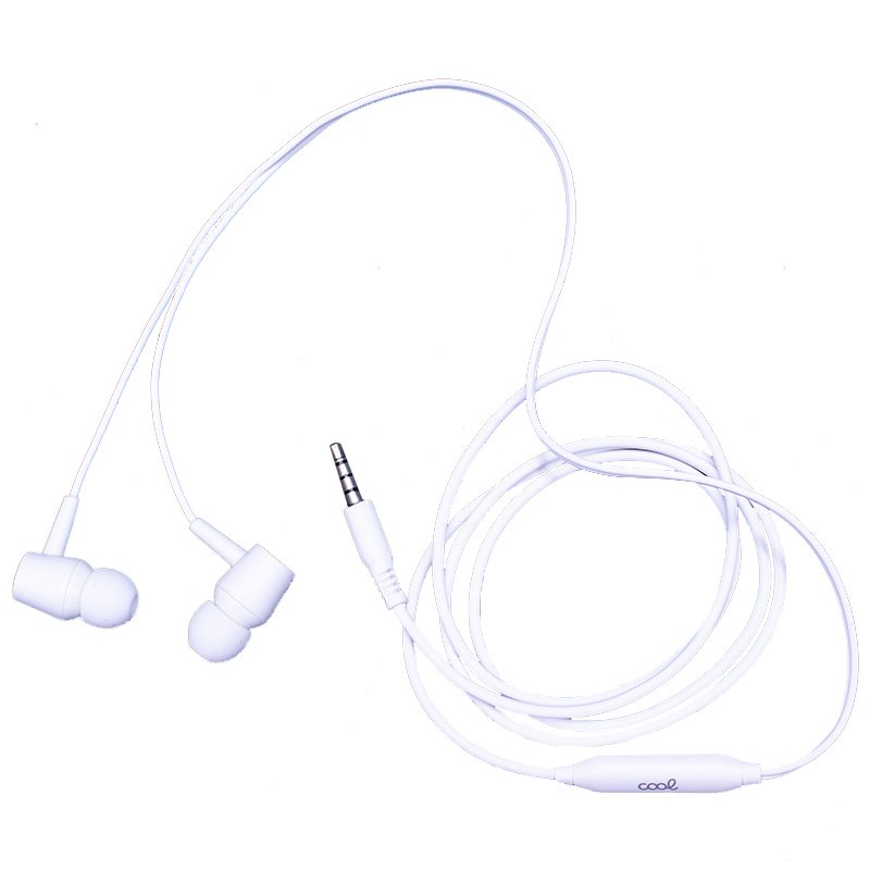 Casque stéréo COOL Bear 3,5 mm avec microphone blanc