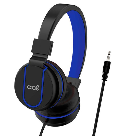 Auriculares Cascos Jack 3,5 mm COOL Toronto Negro-Azul