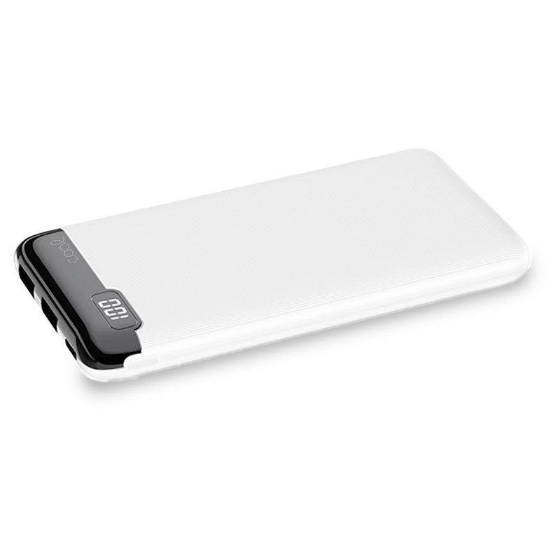 Batterie externe universelle 10 000 mAh (2 x USB / 2 A) COOL Slim Blanc