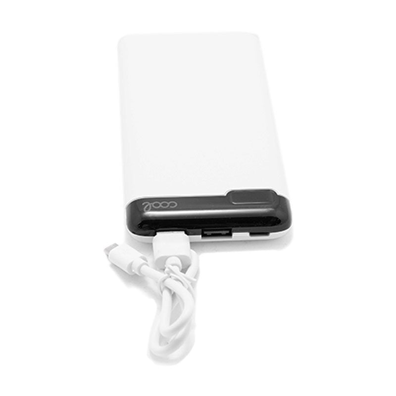 Batterie externe universelle 10 000 mAh (2 x USB / 2 A) COOL Slim Blanc