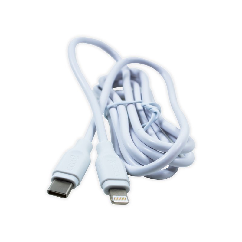 Câble USB universel compatible COOL TYPE-C vers Lightning (1,2 mètre) Blanc