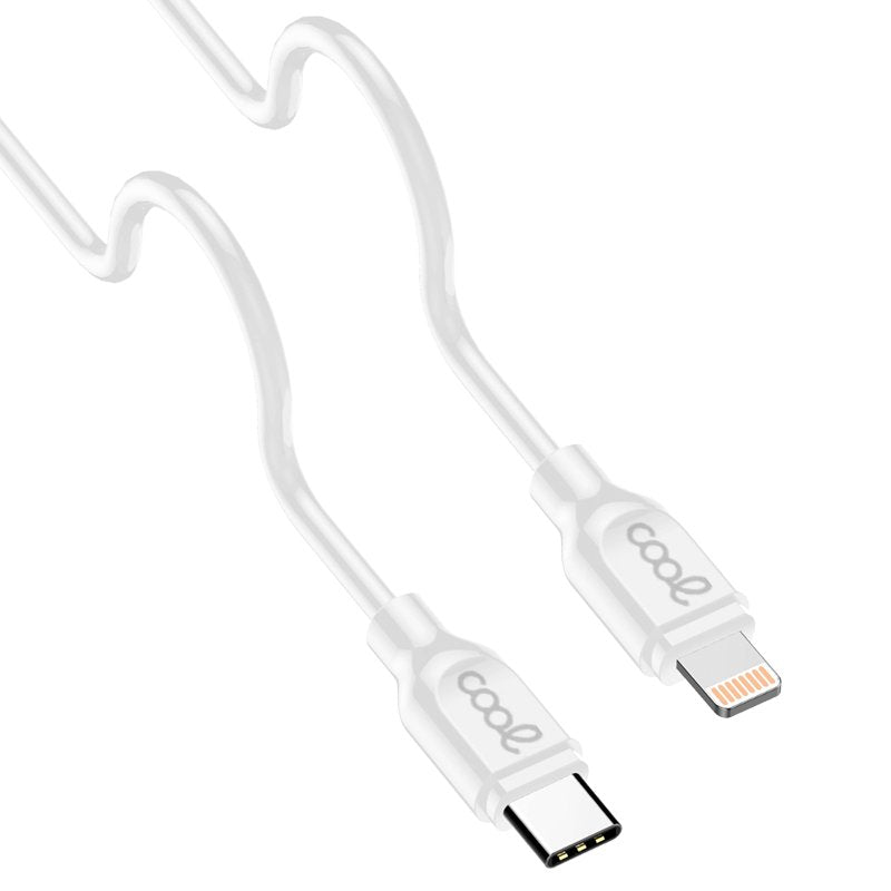 Câble USB universel compatible COOL TYPE-C vers Lightning (1,2 mètre) Blanc