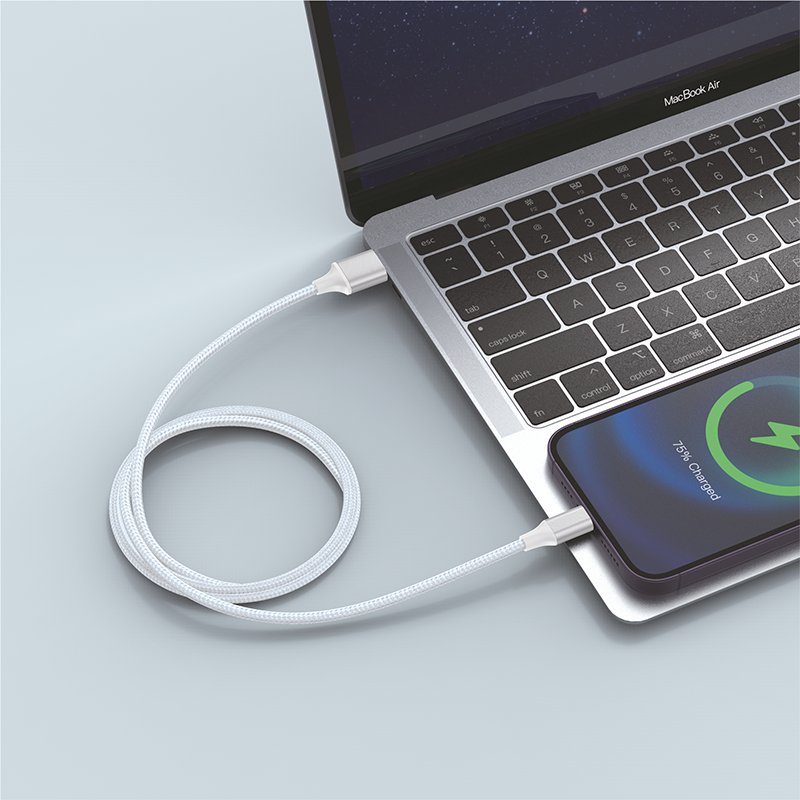 Câble USB Lightning universel en nylon COOL pour iPhone / iPad (1,2 mètre)