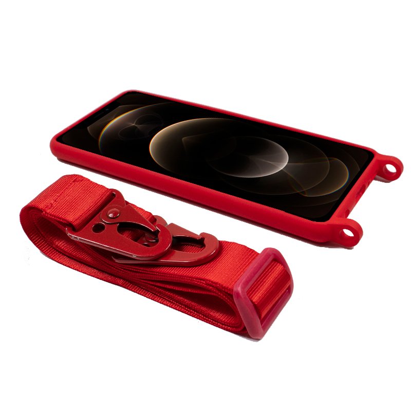 Coque cool pour iPhone 12 Pro Max avec ruban rouge