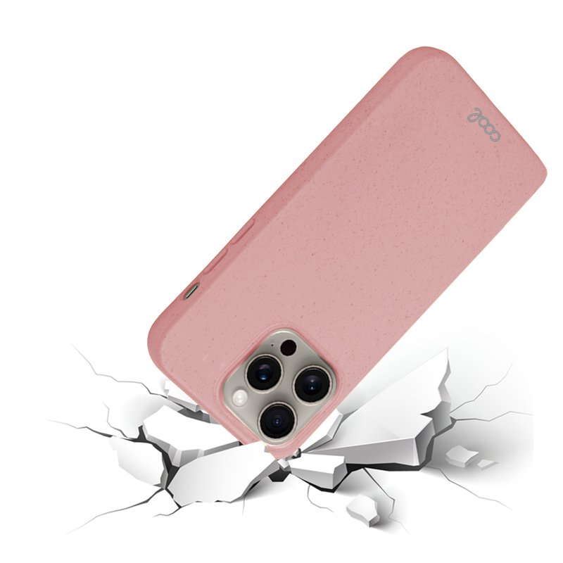 Coque Cool pour iPhone 15 Pro Max Eco Biodégradable Rose