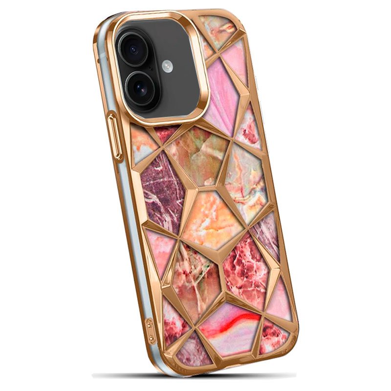 Coque iPhone 16 effet marbre cool