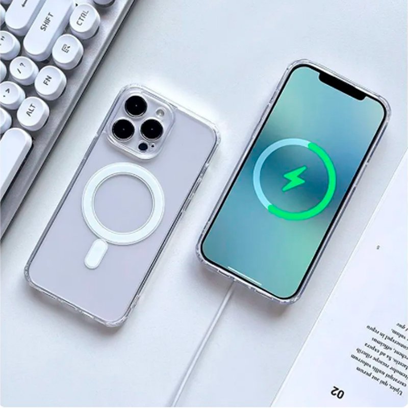 Carcasa COOL para iPhone 16 Plus Magnética Transparente