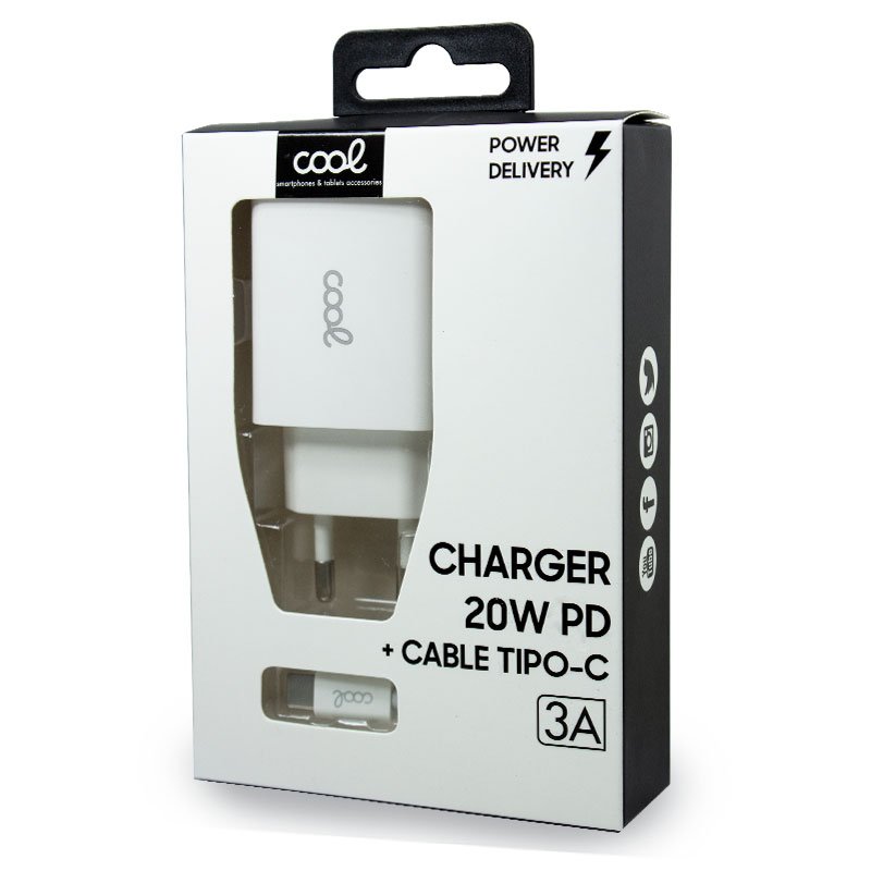 Chargeur Red COOL PD Entrée TYPE-C + Câble Type-C 1,2 mètre (20 W)