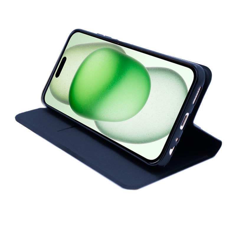 Étui à rabat tendance pour iPhone 15 Plus Elegance Marino