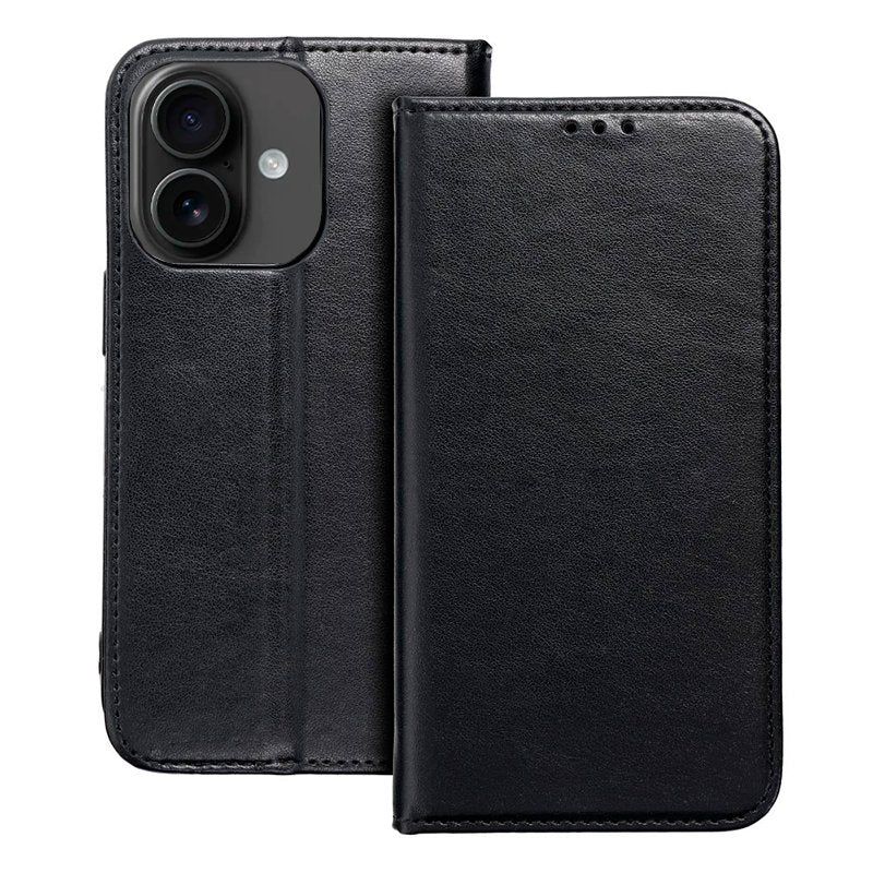Étui à rabat COOL pour iPhone 16 Noir uni