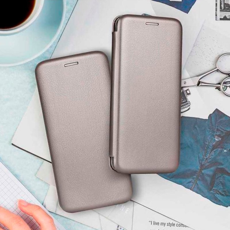 Étui à rabat élégant pour Samsung Galaxy A13 5G / A04s (A136) - Argenté