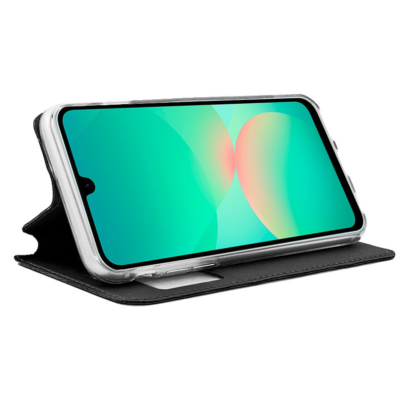 Étui à rabat tendance pour Samsung A266 Galaxy A26 5G, noir uni
