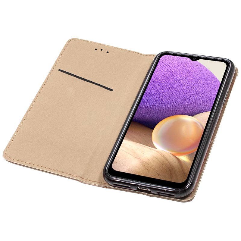 Étui à rabat COOL pour Samsung A326 Galaxy A32 5G Beige lisse