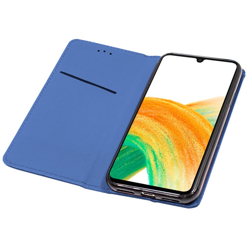 Étui à rabat Cool pour Samsung A336 Galaxy A33 5G Bleu uni