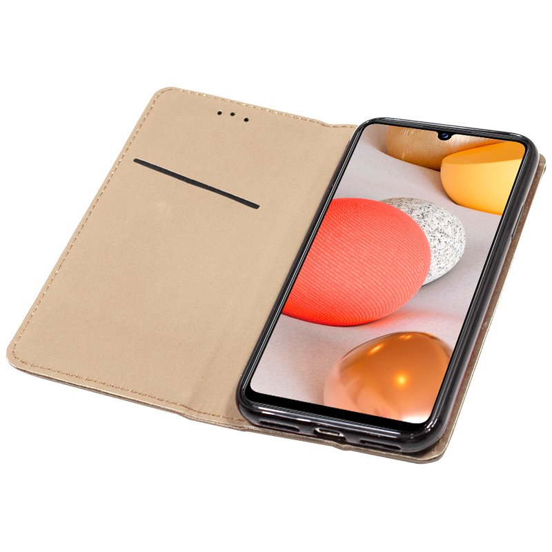 Étui à rabat COOL pour Samsung A426 Galaxy A42 5G Beige lisse
