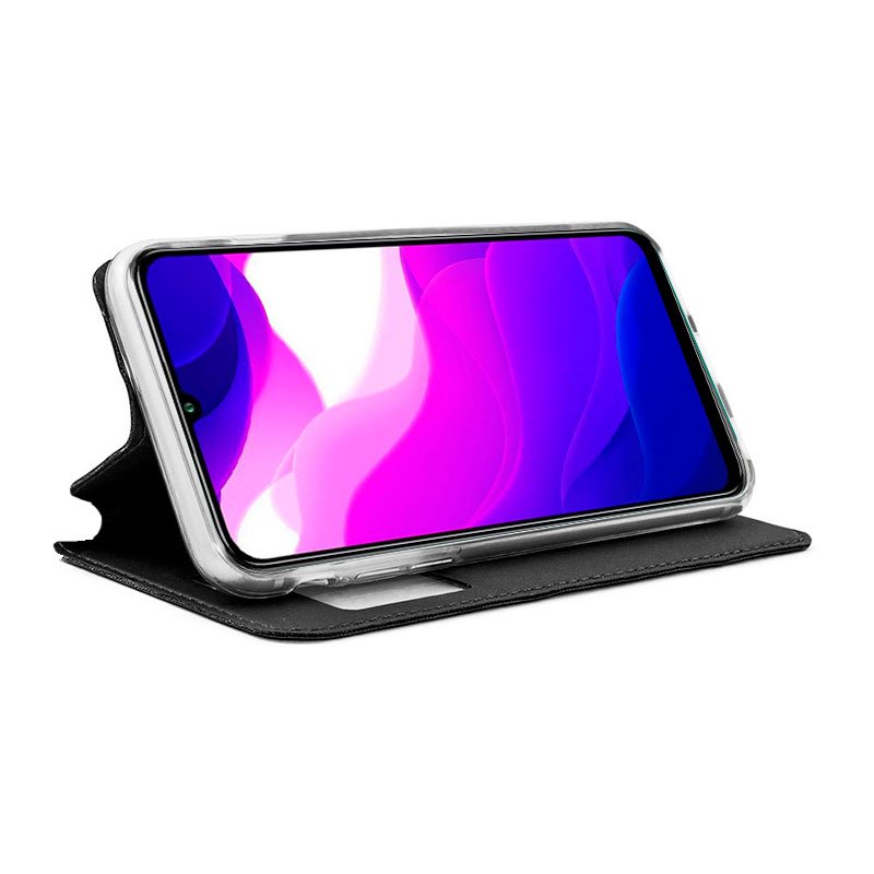 Étui à rabat Cool pour Xiaomi Mi 10 Lite, noir uni