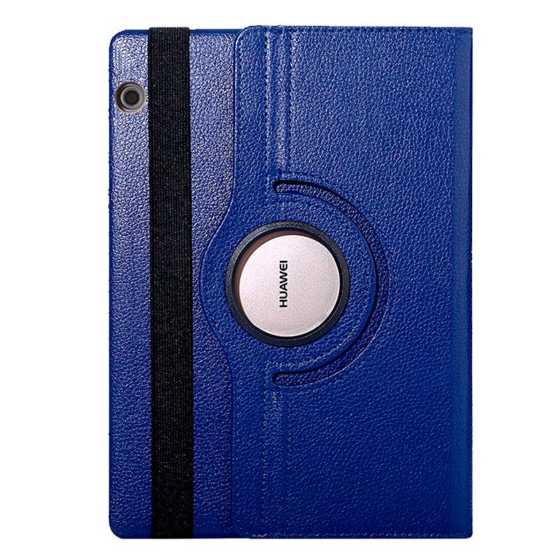 Coque COOL pour Huawei Mediapad T5 Similicuir Bleu Lisse 10,1 pouces