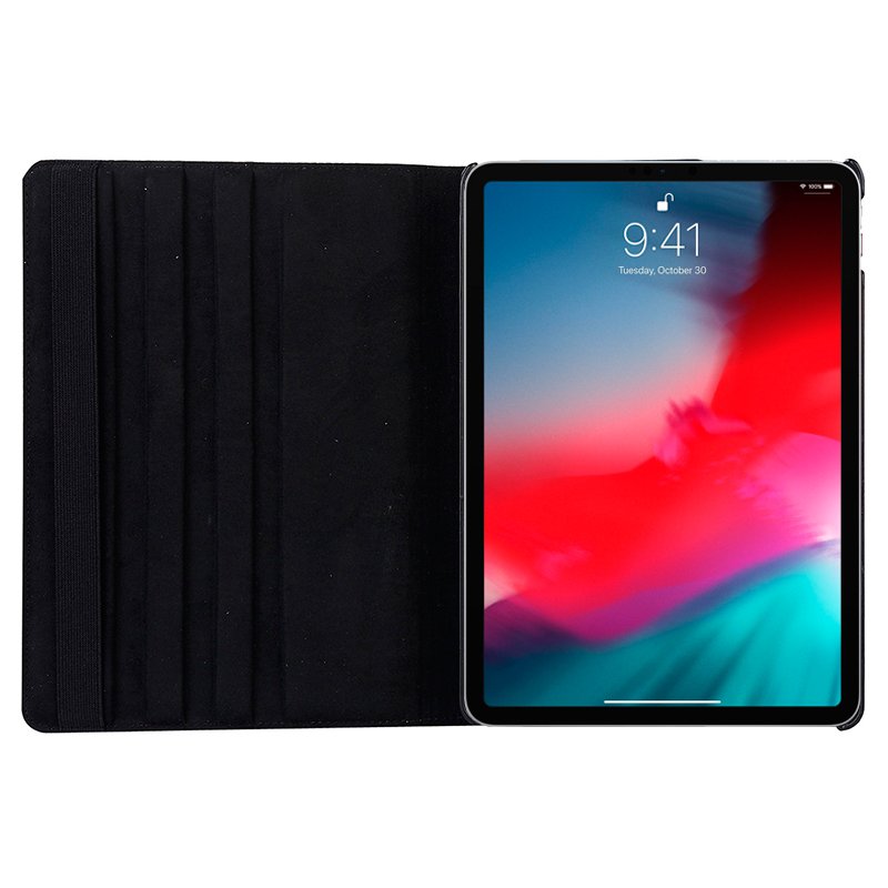 Étui rotatif en similicuir noir pour iPad Pro 11 (2018)