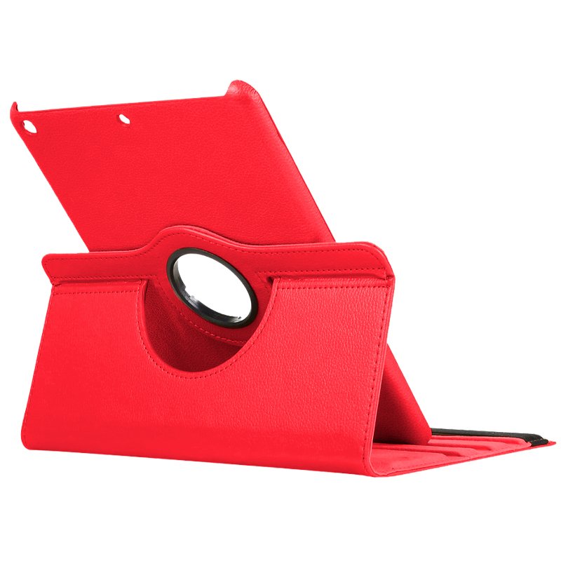 Étui tendance en cuir lisse rouge pour tablette Lenovo Tab M10 Plus / FHD Plus 2e génération / Tab K10 10,3 pouces