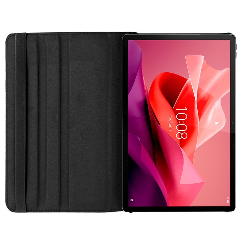 Étui cool en similicuir noir pour Lenovo Tab P12 12,7 pouces