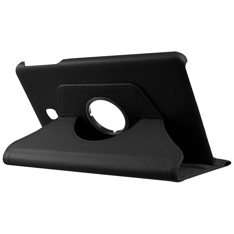 Étui en similicuir lisse noir pour Samsung Galaxy Tab A (2018) T590/T595 (10,5 pouces)