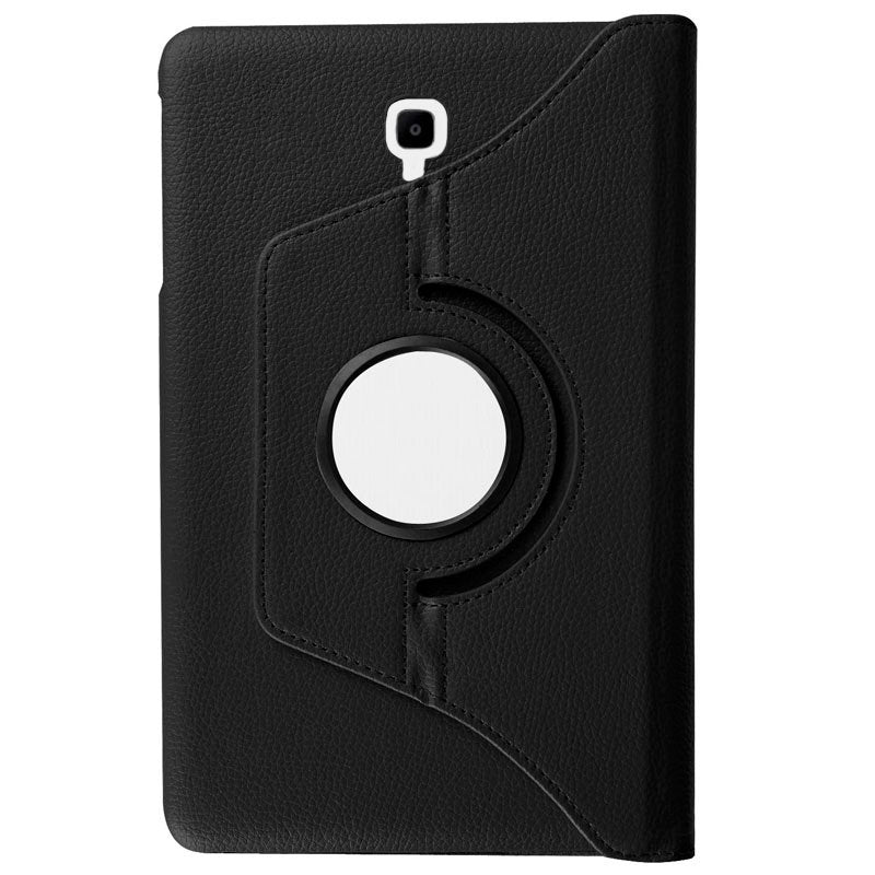 Étui en similicuir lisse noir pour Samsung Galaxy Tab A (2018) T590/T595 (10,5 pouces)