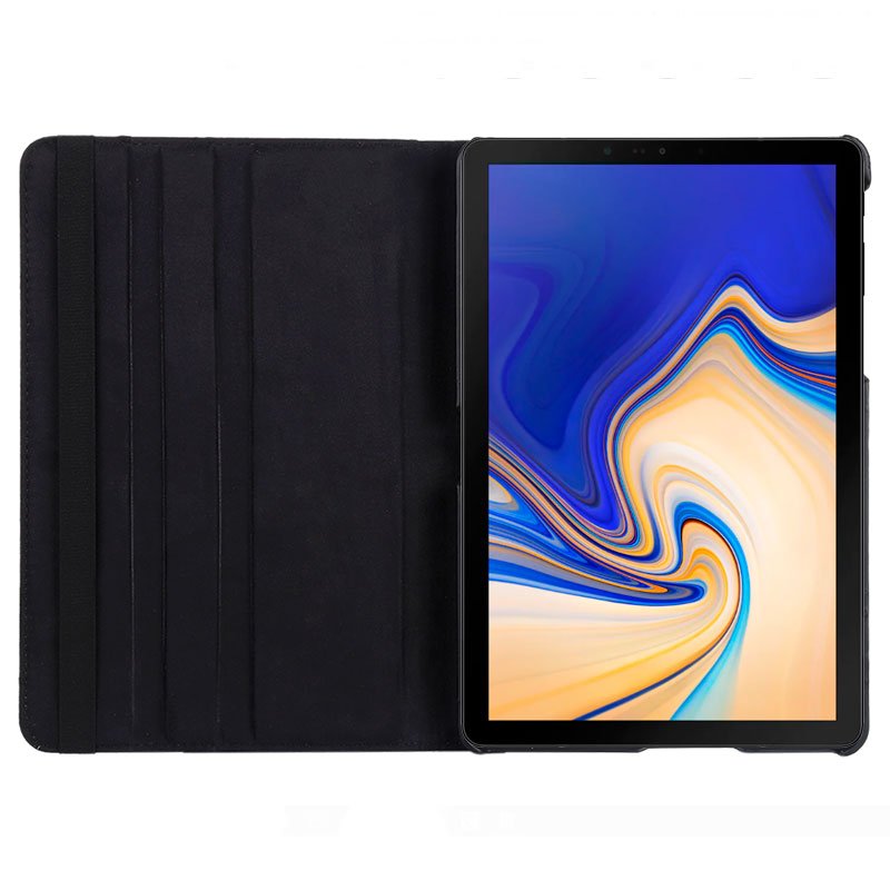 Étui en similicuir noir pour Samsung Galaxy Tab S4 T830/T835 10,5 pouces