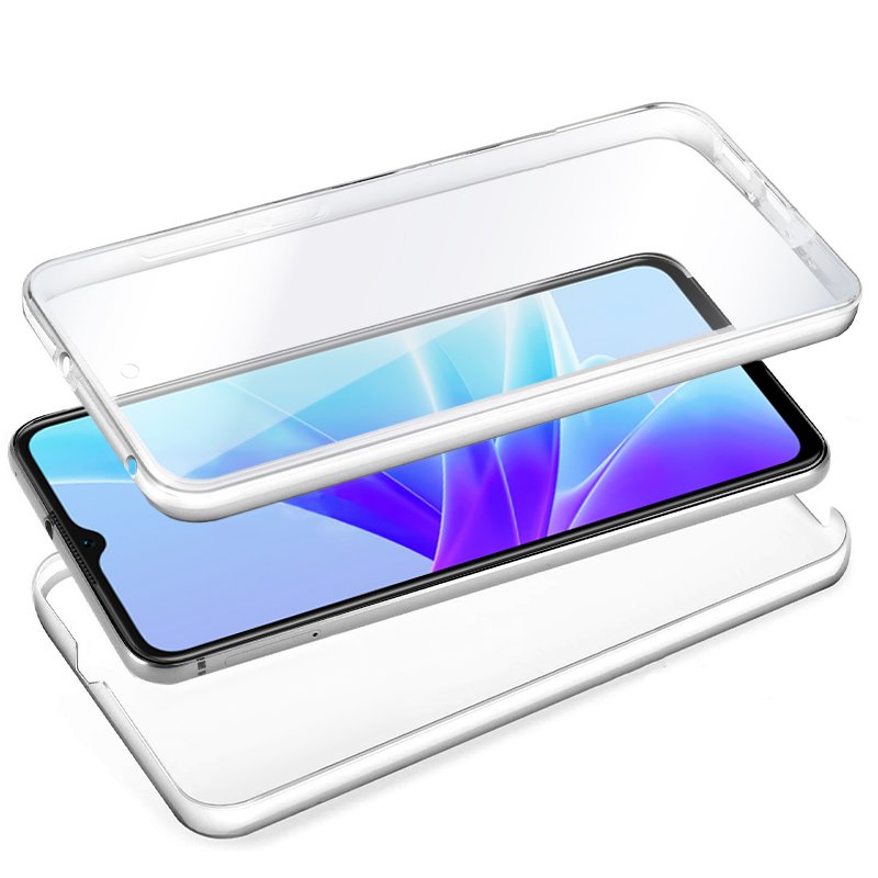 Coque 3D en silicone pour Oppo A57s / A77 5G / Realme Narzo 50 5G (transparente avant et arrière)