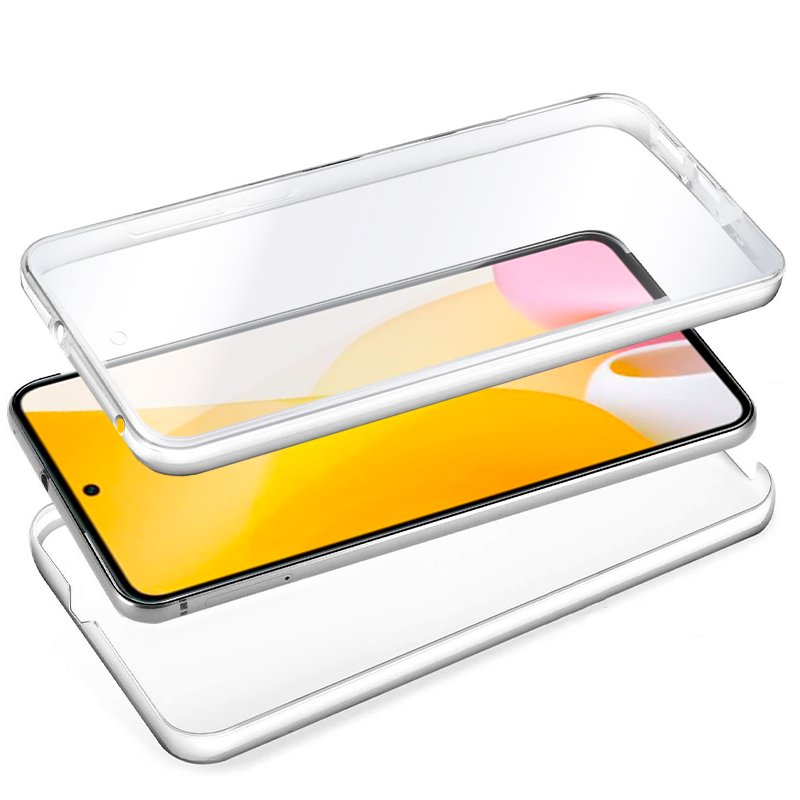 Coque 3D en silicone pour Xiaomi 12 Lite (transparente avant et arrière)