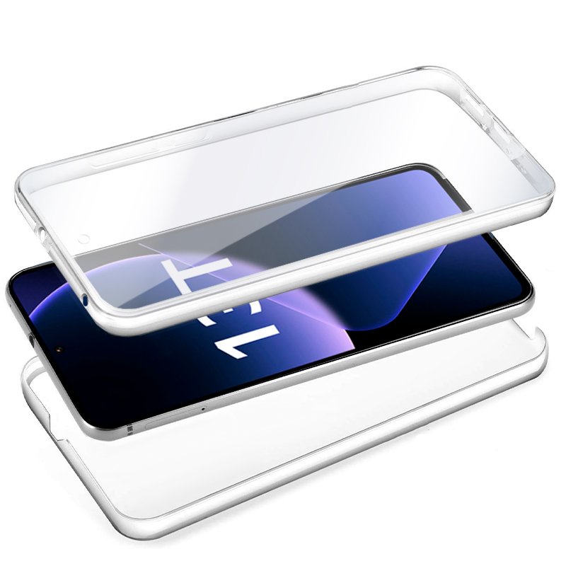 Coque 3D en silicone pour Xiaomi 13T/13T Pro (transparente avant et arrière)