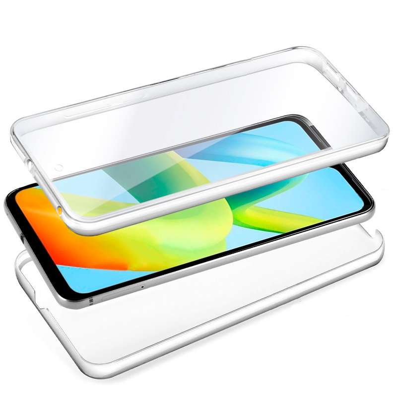 Coque 3D en silicone pour Xiaomi Redmi A1/A2 (transparente avant et arrière)