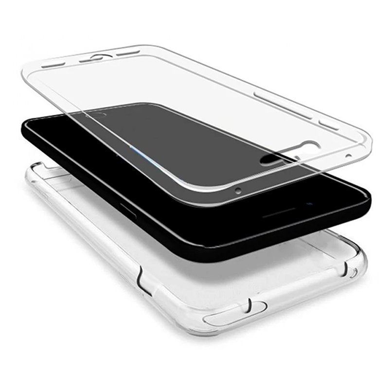 Coque 3D en silicone pour Xiaomi Redmi A1/A2 (transparente avant et arrière)