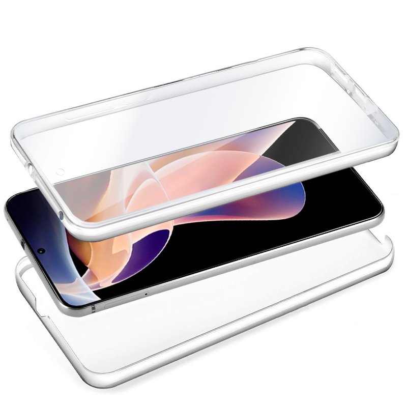 Coque 3D en silicone pour Xiaomi Redmi Note 11 Pro / Note 11 Pro 5G / Note 12 Pro 4G (transparente avant et arrière)