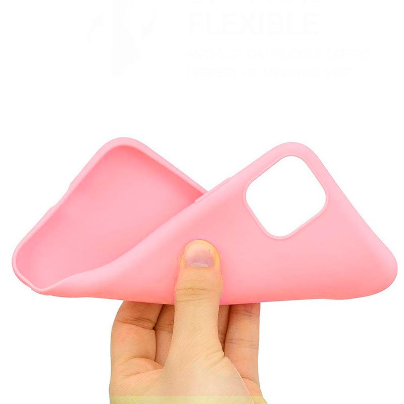 Coque en silicone tendance pour iPhone 11 Pro (rose)