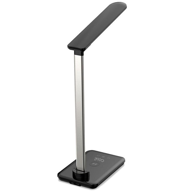 Lampe LED pliable Cool avec base de chargement sans fil Qi, noire