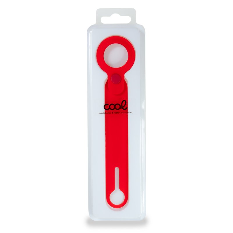 Étui Loop COOL compatible avec AirTag en silicone rouge