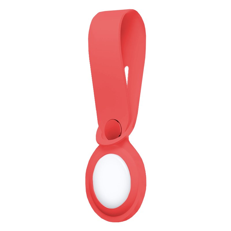 Étui Loop COOL compatible avec AirTag en silicone rouge