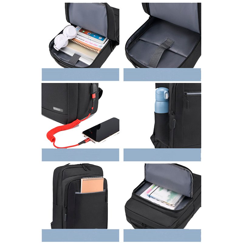 Sac à dos pour ordinateur portable 15-16 pouces COOL Porto Noir