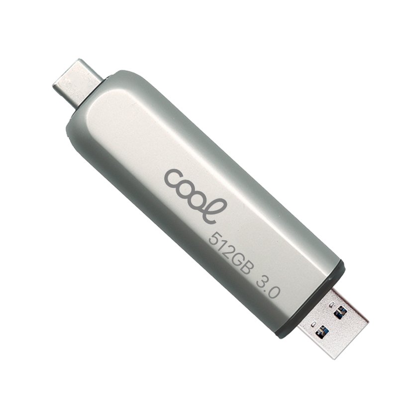 Clé USB 512 Go 3.0 Cool Type-C / USB (2 en 1)