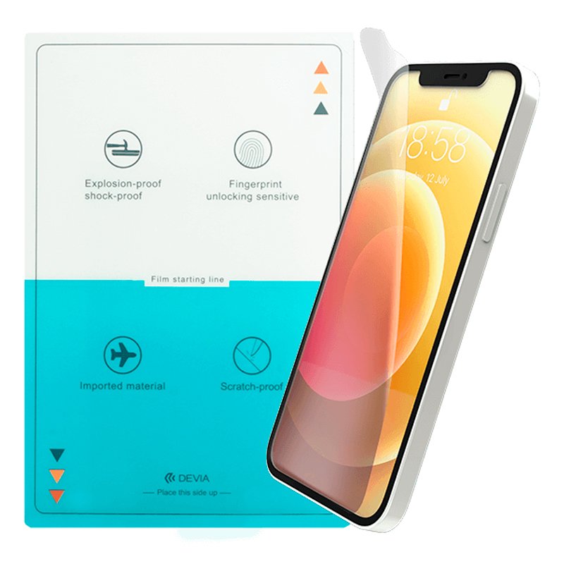 Protecteur hydrogel anti-empreintes digitales Devia (paquet de 50 unités)