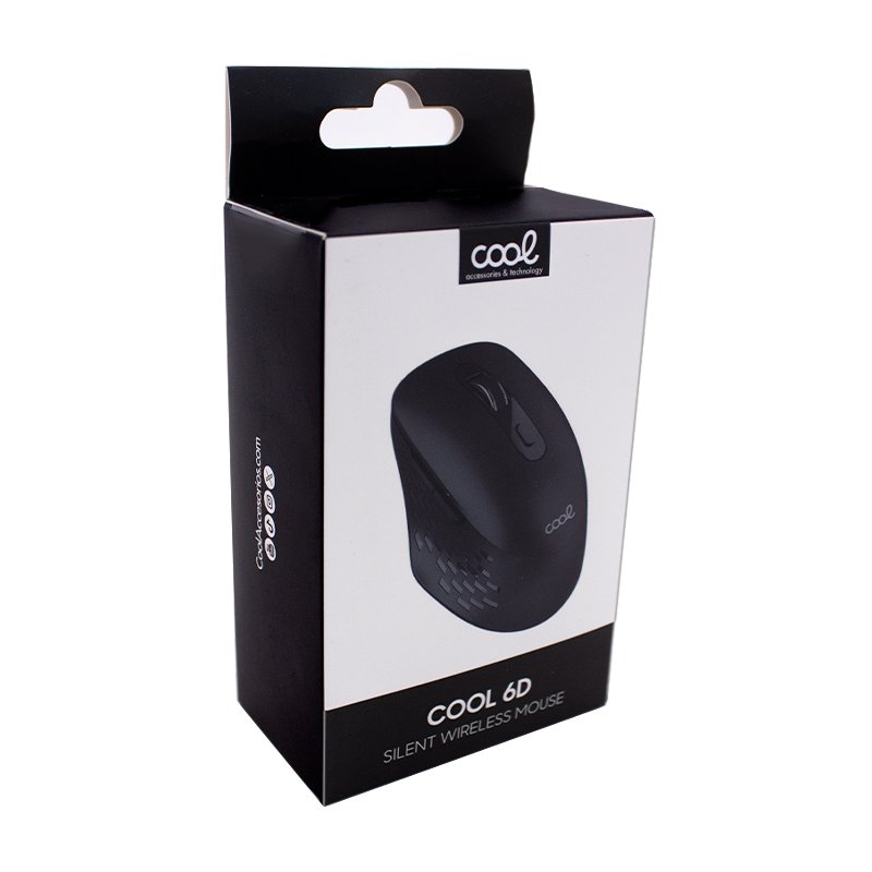 Souris sans fil silencieuse COOL 6D noire