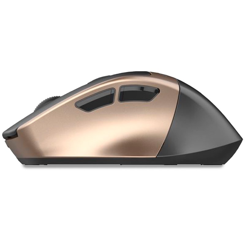 Souris sans fil ergonomique et silencieuse Cool, noire et dorée