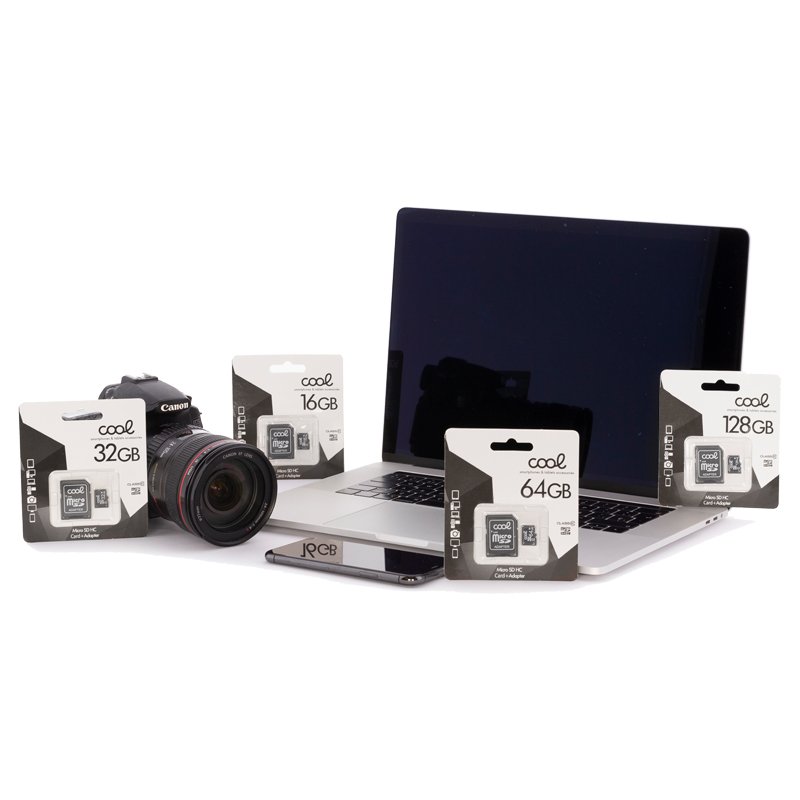 Carte mémoire Micro SD avec adaptateur x32 Go COOL (Classe 10)