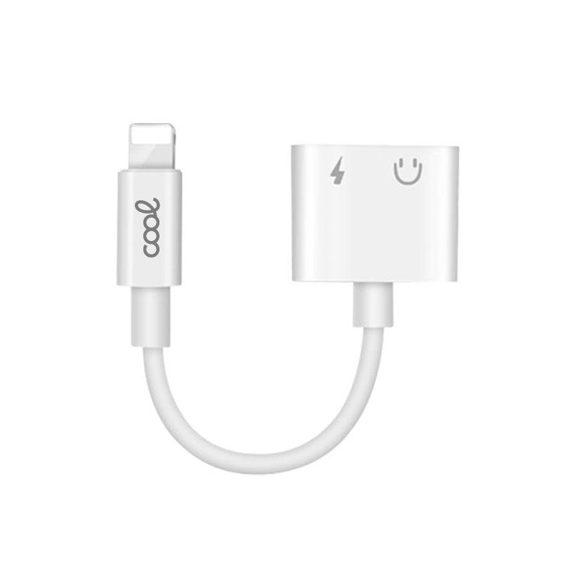 Adaptateur Bluetooth double jack 3,5 mm + charge Lightning COOL
