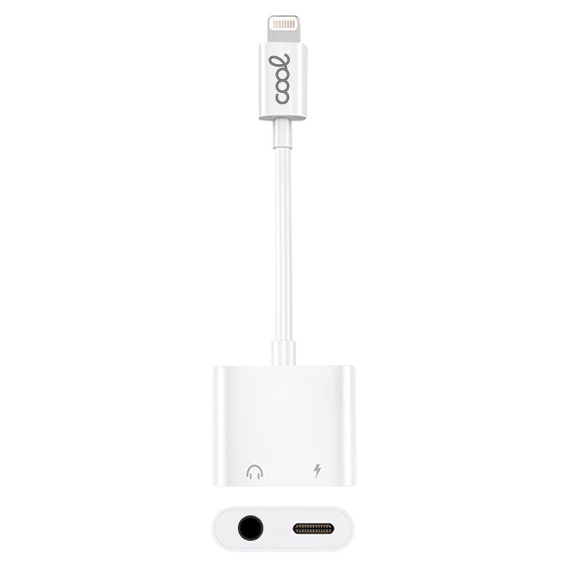 Adaptateur Bluetooth double jack 3,5 mm + charge Lightning COOL