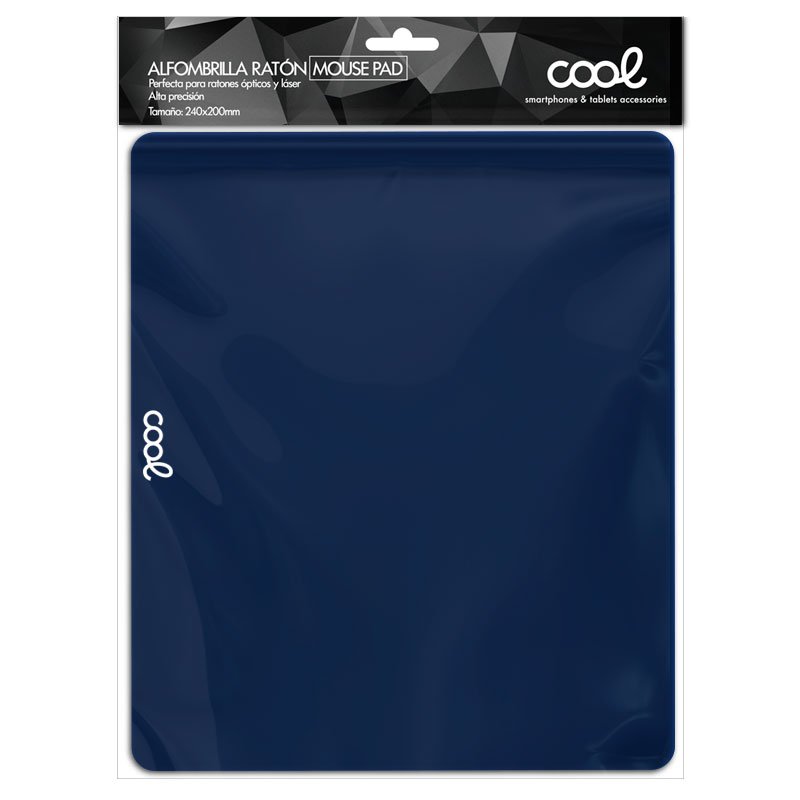 Tapis de souris bleu marine COOL
